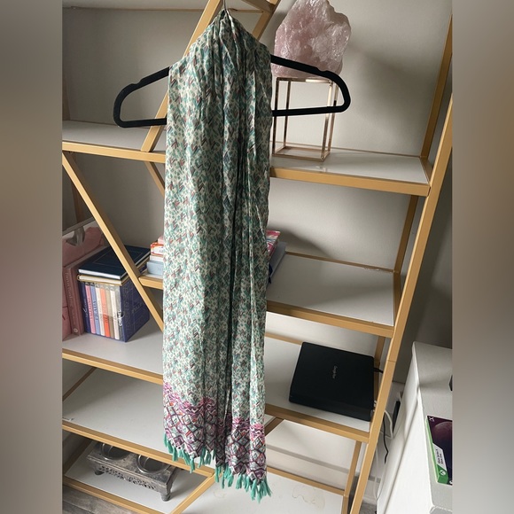 French Connection Turquoise Scarf - Picture 1 of 3